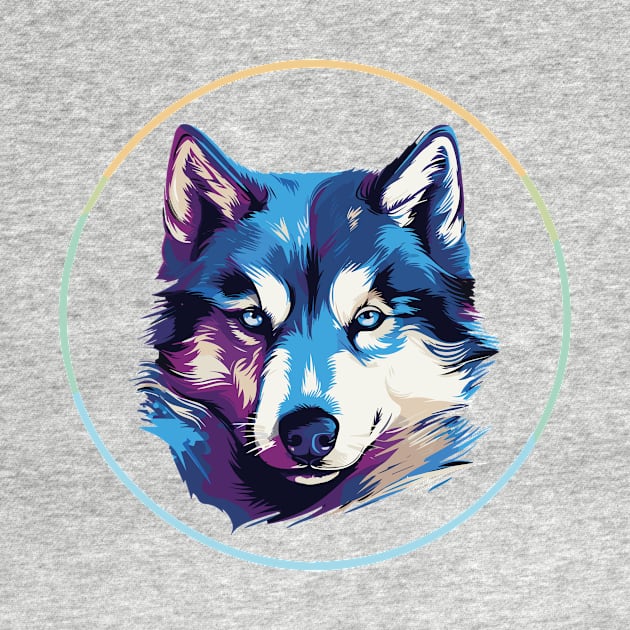 Siberian husky by Flowerart1232